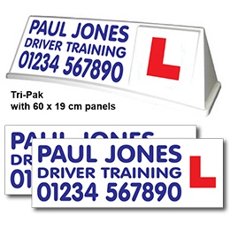 Mini Boxer Roof Sign - Graphic Advantage Tri-Pak